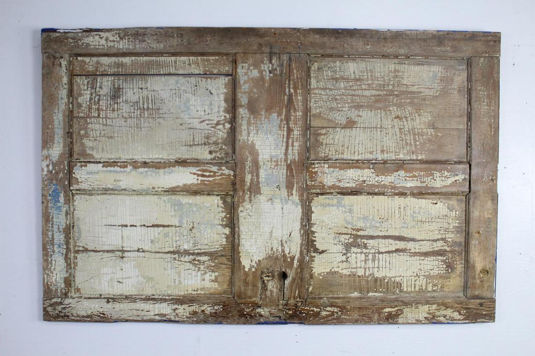 Short & Wide Painted Wood Primitive Farmhouse Barn Door (1 of 10)