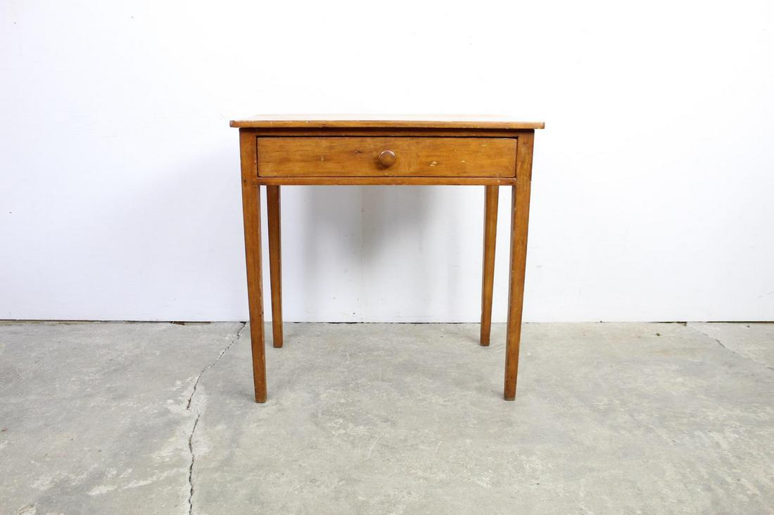 Small Simple Country Farmhouse Wood Table Desk w Drawer (1 of 11)