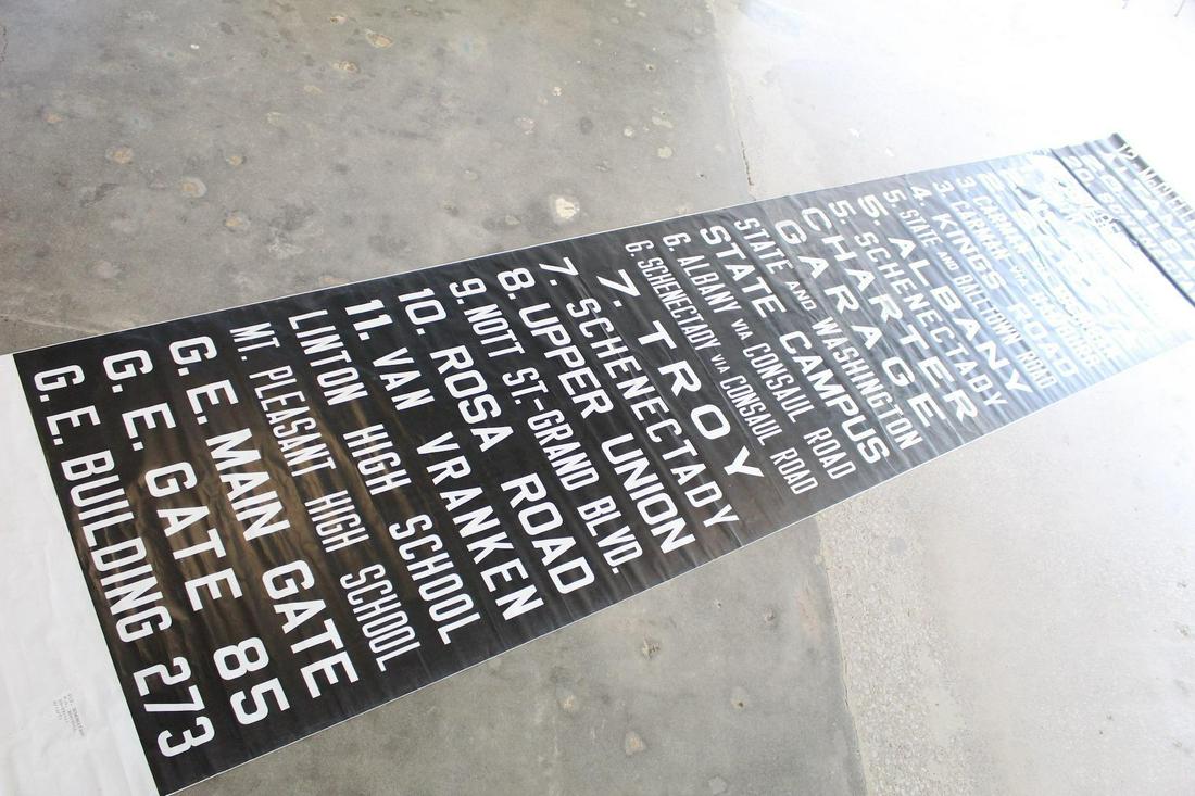 Black/White Graphic New York Bus Destination Roll Sign (1 of 6)