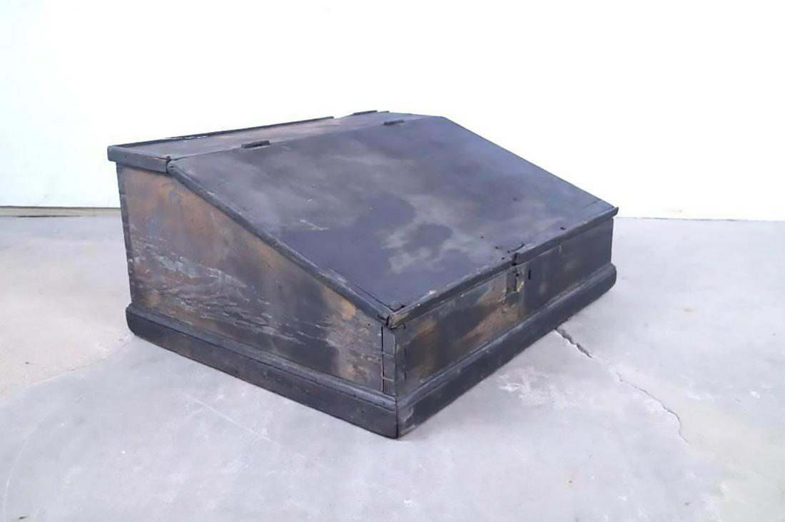 Antique Primitive Lap Desk Writing Slope,Storage Box (1 of 9)
