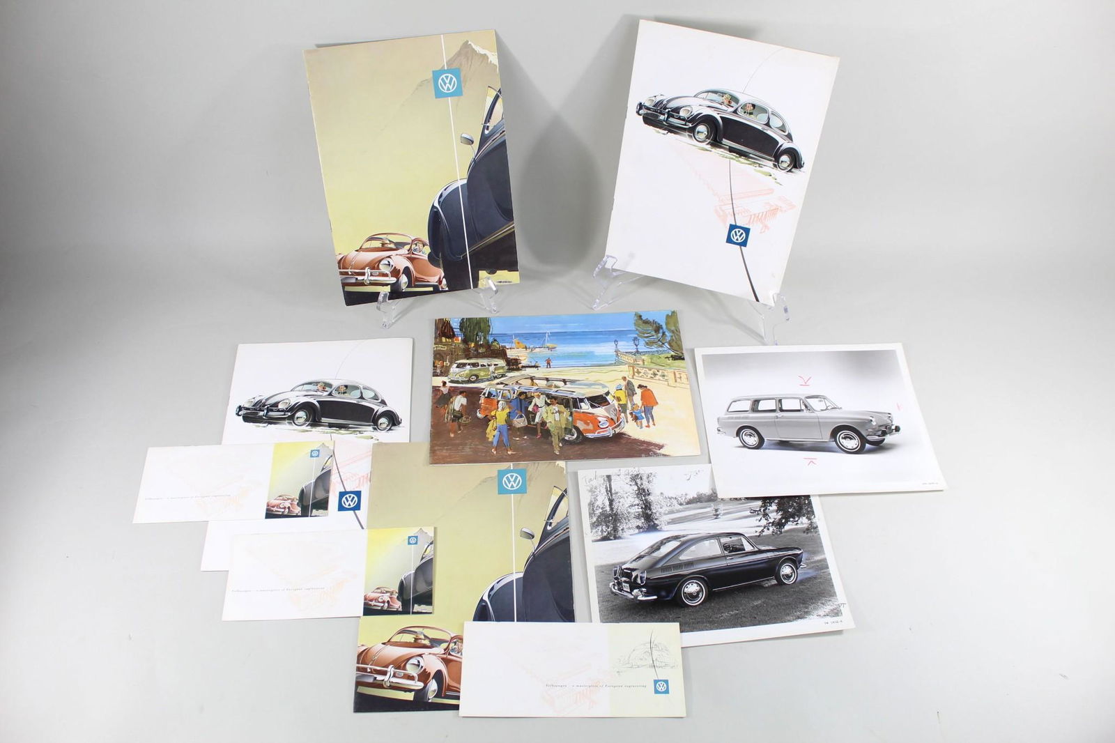 10 Vintage 60's Volkswagen VW Van Bug Catalogues, Cars (1 of 20)