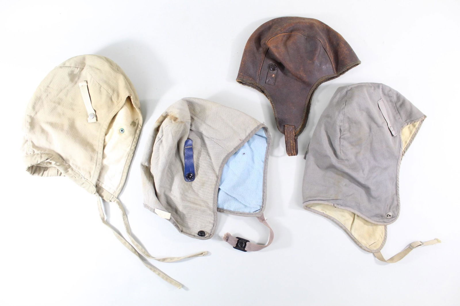 4 Motorcycle/Aviator/Trapper Hats Leather, Canvas Cap (1 of 19)