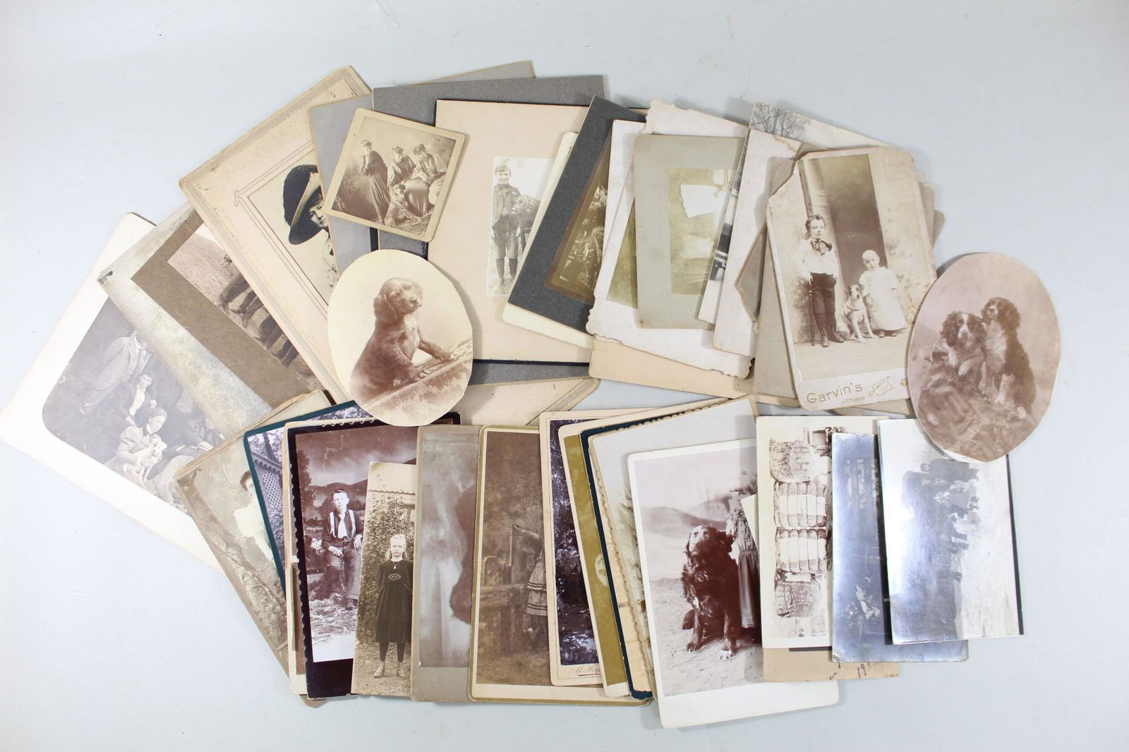 40+ Photos of People & Dogs, Cabinet Cards, Portraits (1 of 17)