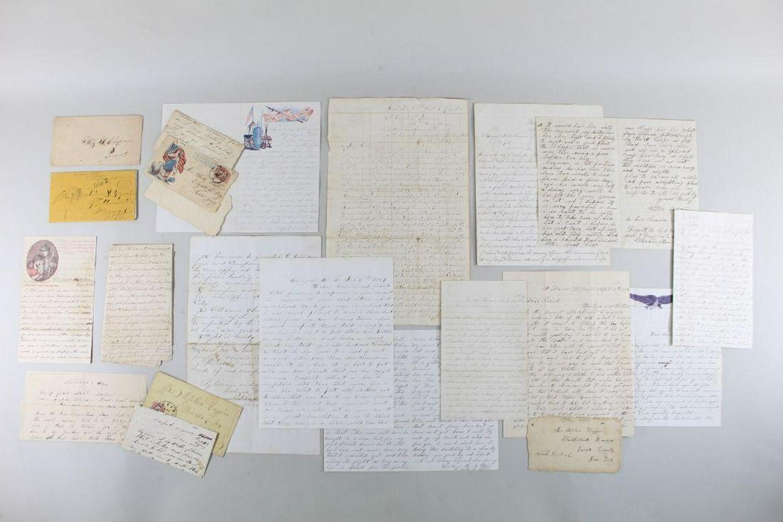 15 Civil War Letters,Field Order General Sherman, Stamp (1 of 20)