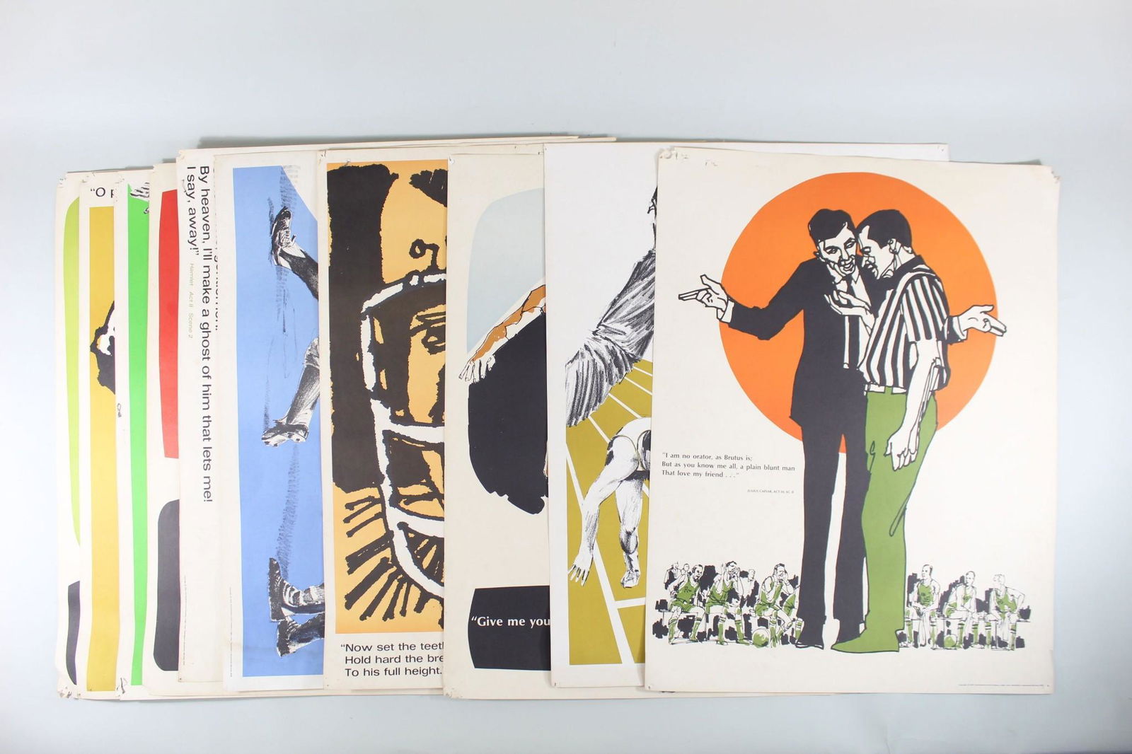 10 School Sports Posters 70's,Basketball,Football (1 of 13)