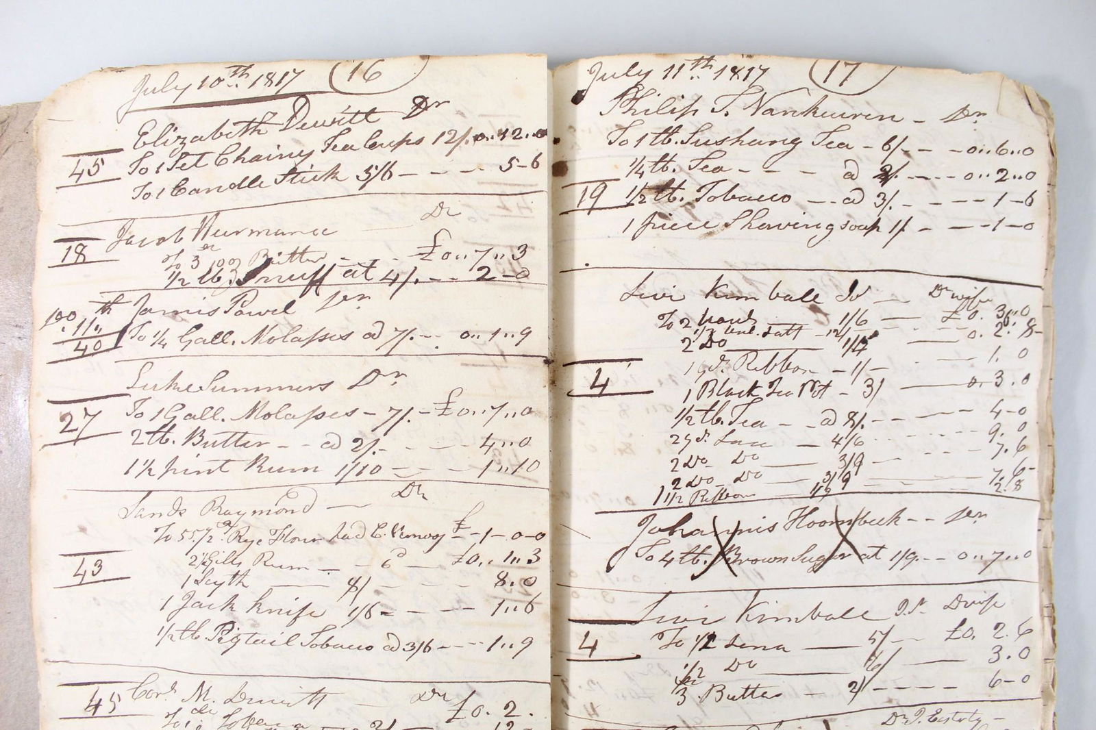 Antique Handwritten Folio Store Ledger 1817 (1 of 12)