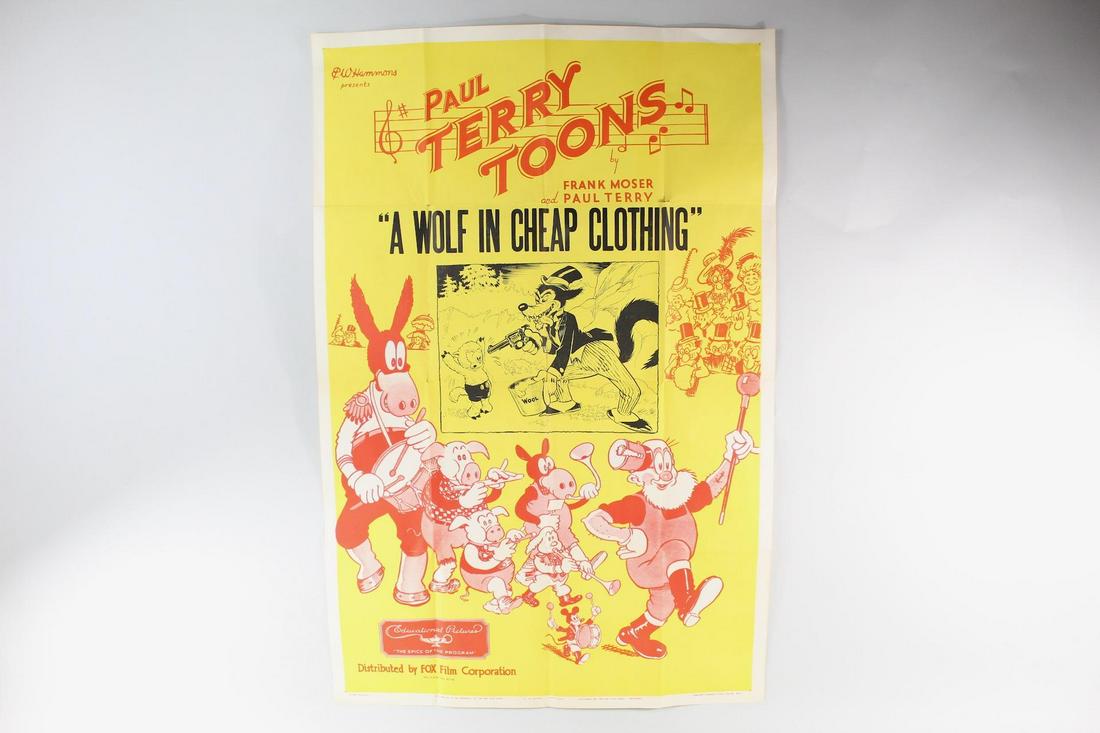 Paul Terry Toons,A Wolf in Cheap Clothing,Litho Poster (1 of 14)