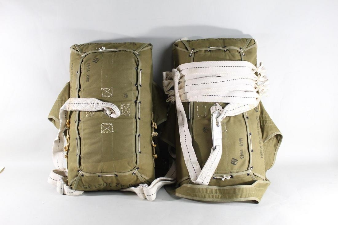 2 Army Green Military Parachutes, World War II (2/3) (1 of 10)