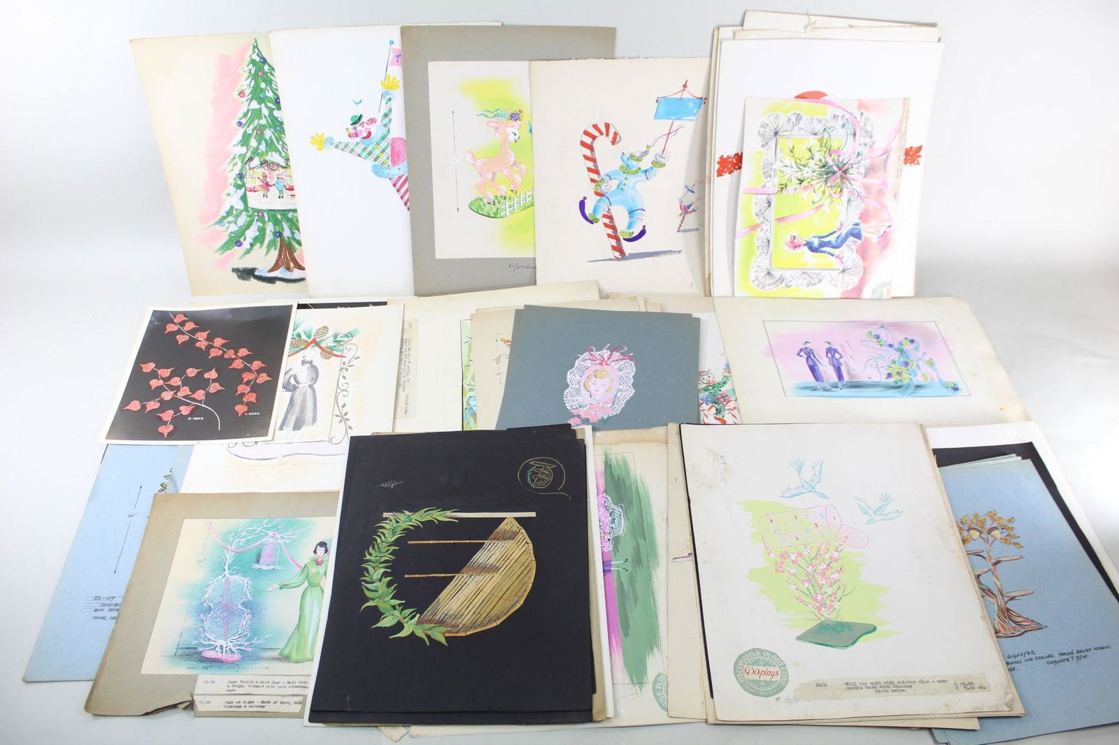 50+ Hand-Painted Advertisement Display Model Drawings (1 of 14)