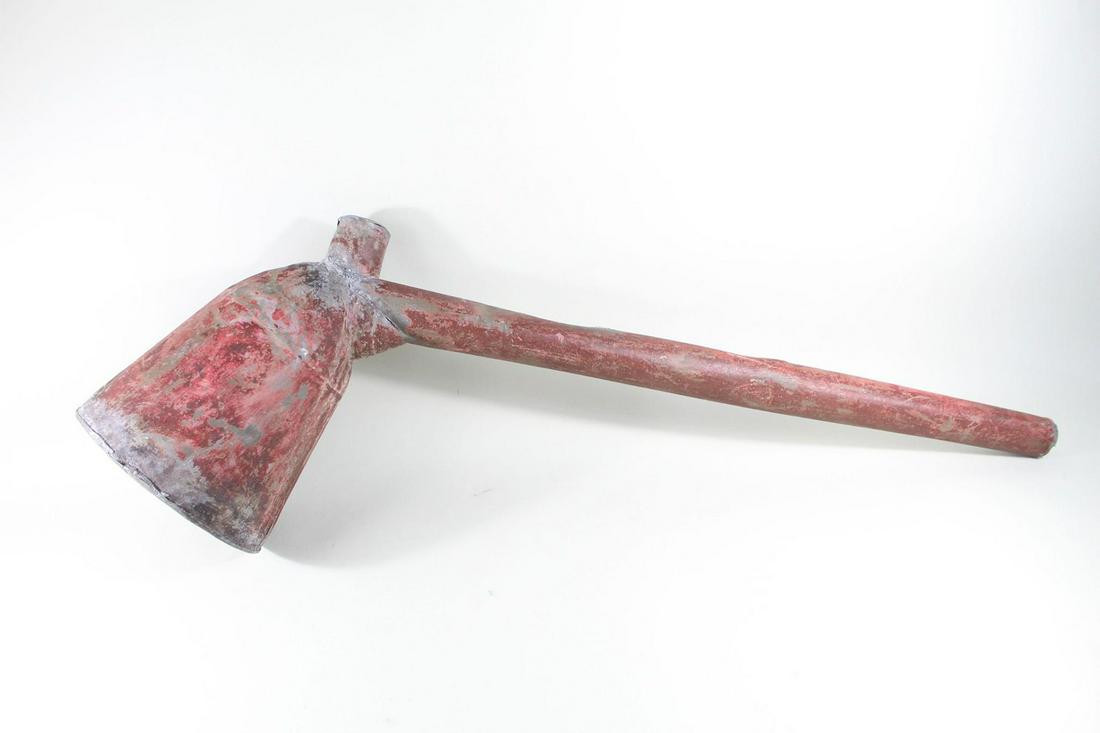 Antique Large Zinc Trade Sign Tobacco Shop Pipe (1 of 11)