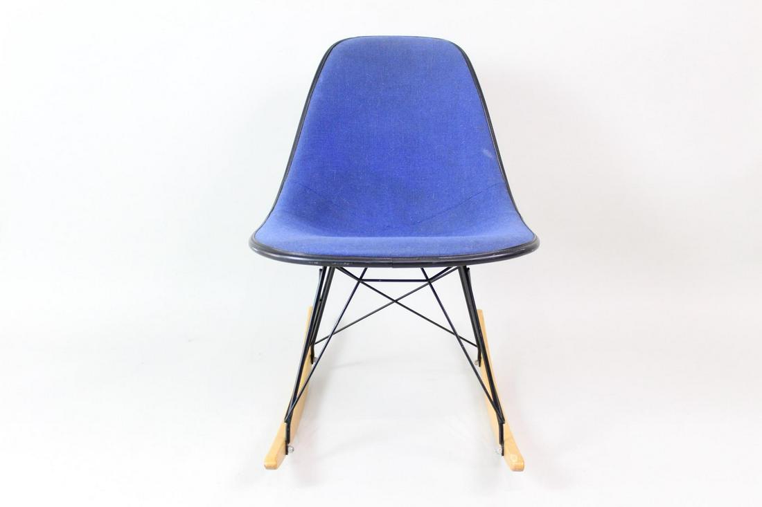 Eames Herman Miller Blue Rocking Side Chair (1 of 12)