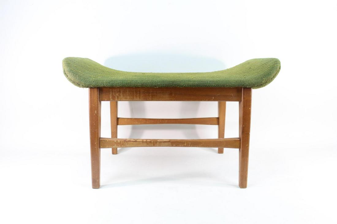 Upholstered Mid-Century Modern Ottoman by "Fontana" (1 of 12)