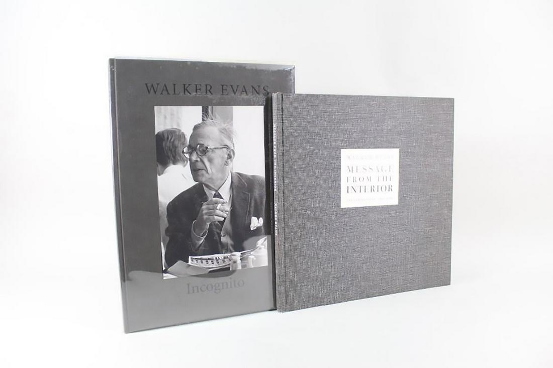 Walker Evans Incognito & Message Interior Photo Books: Walker Evans Incognito & Message Interior Photo Books. Includes Message from the Interior (Eakins Press Foundation, NY 1966), and Incognito (Eakins Press Foundation, NY 1995), which was published in a