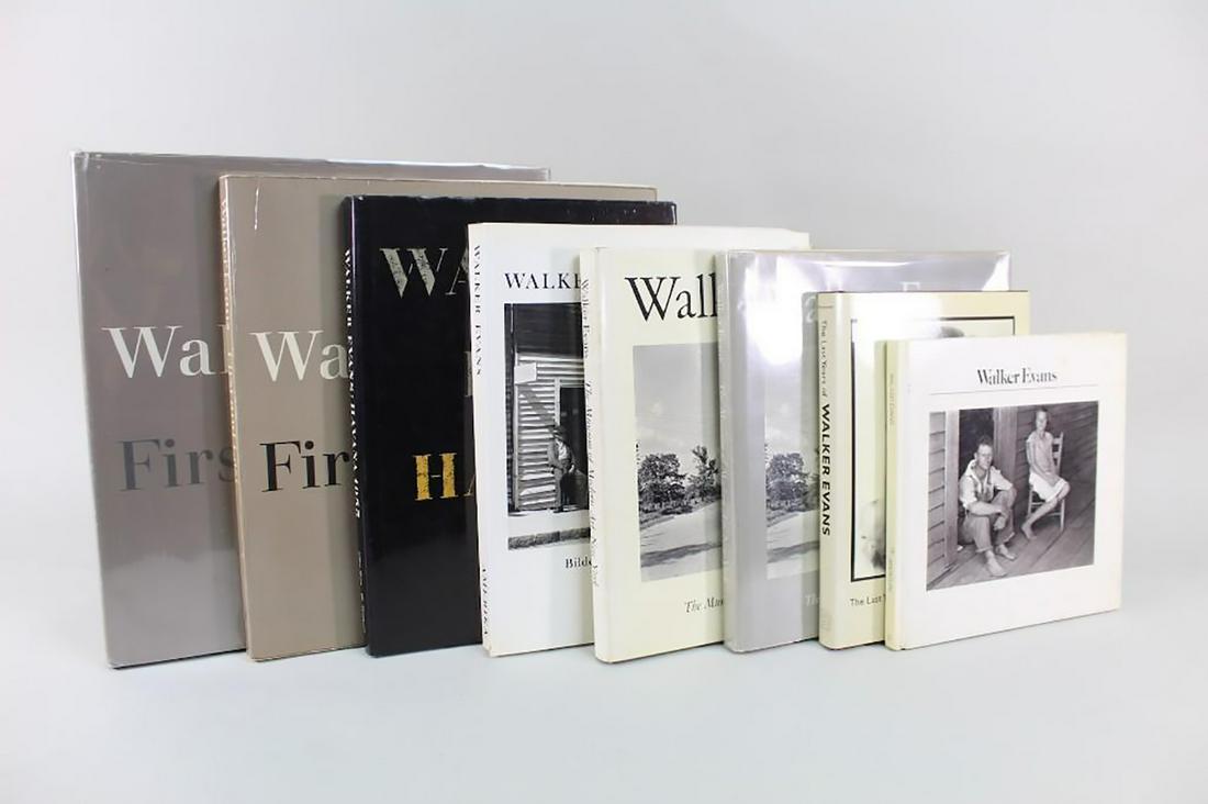 8 Walker Evans Photography Books 1st Eds Hardcover: 8 Walker Evans Photography Books 1st Eds Hardcover. Includes Havana 1933, Amerika (German edition, Lenbachhaus, Munchen), two copies of First and Last including one first edition (Harper & Row, 1978),