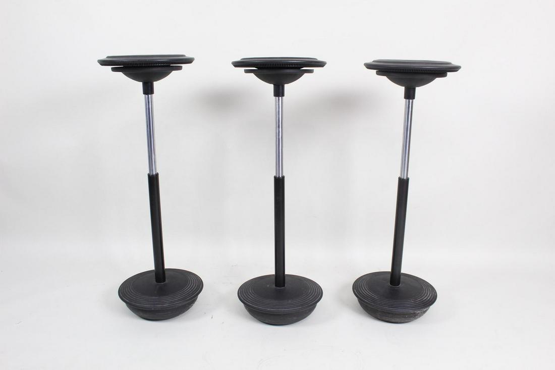 3 Black Leather Wilkhahn Stitz Office Chairs, Stools (1 of 7)