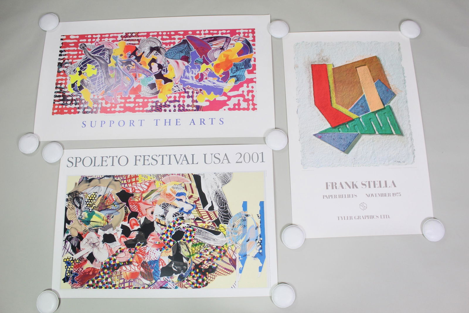 3 Frank Stella Modern Art Posters,Prints, Paper Reliefs (1 of 13)