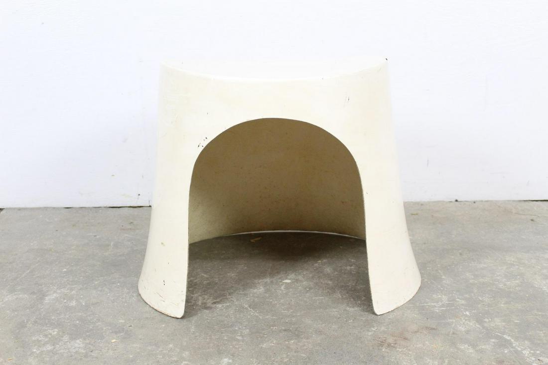 Modern Pop Art Nanna Ditzel Fiberglass Stool/Ottoman (1 of 12)