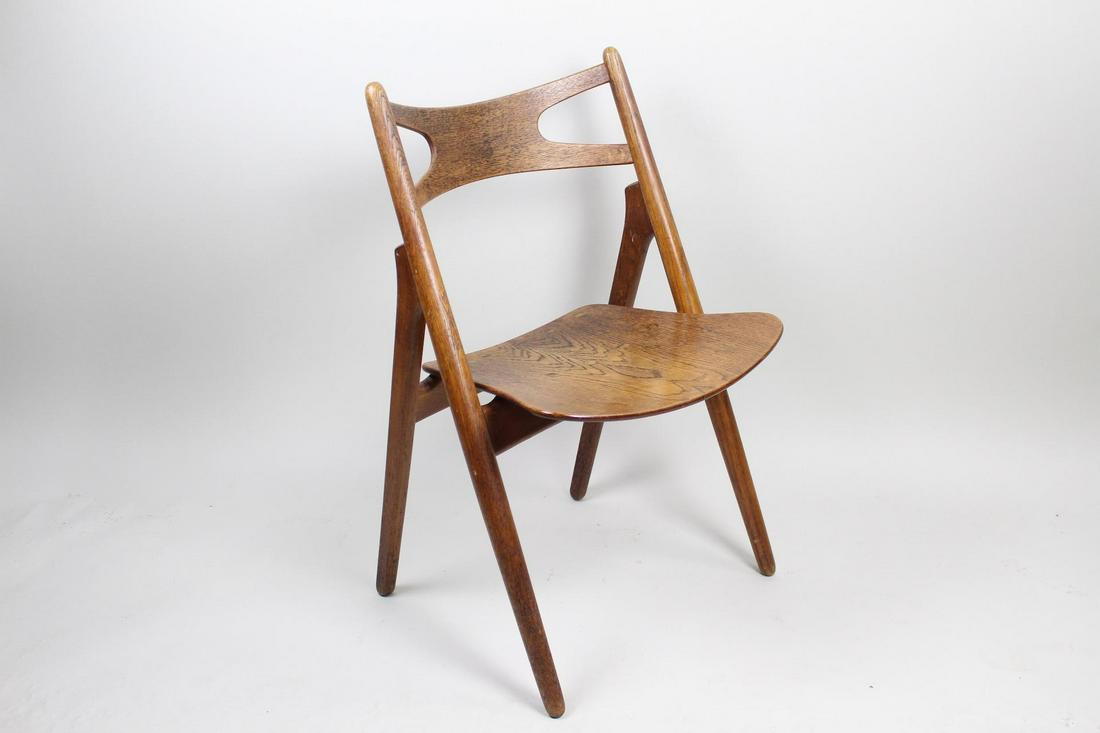 Hans Wegner "Sawback" Danish Modern Wooden Side Chair (1 of 9)