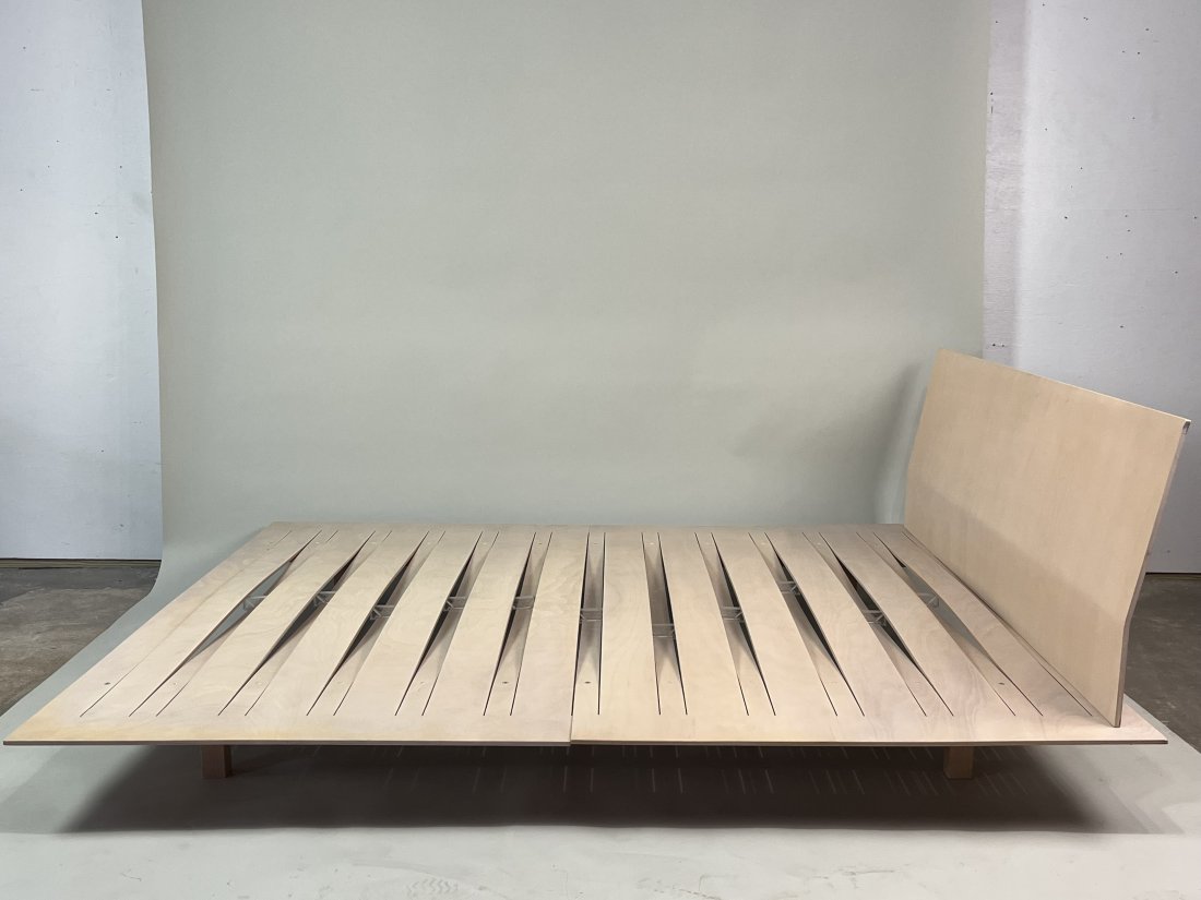 Modern Horm Sottiletto Beech Wood Full Bed Frame (1 of 7)