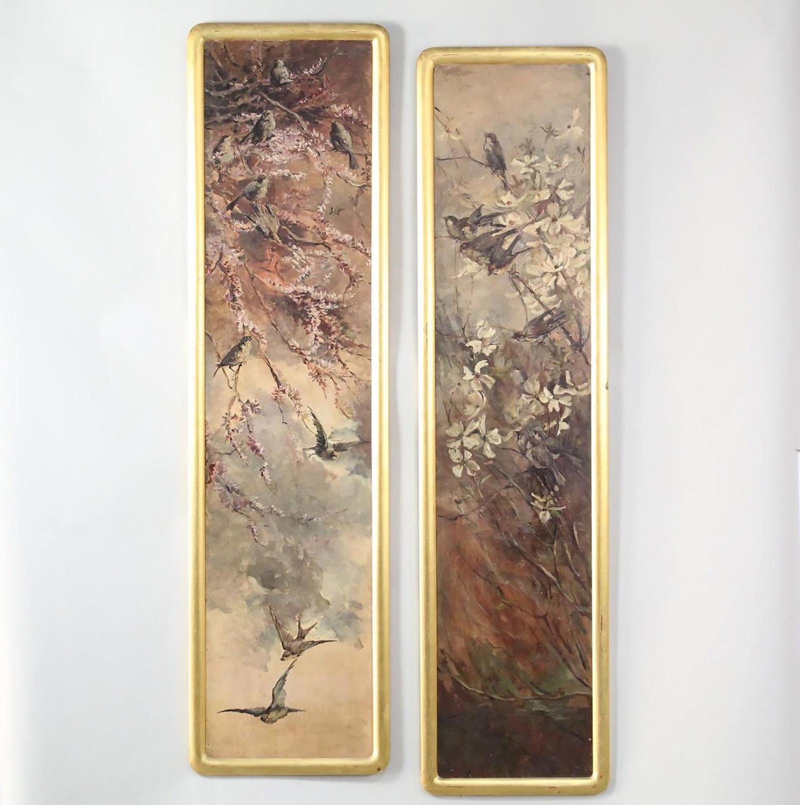 2 Elizabeth Nourse Oil Paintings on Panel,Birds,Signed (1 of 16)