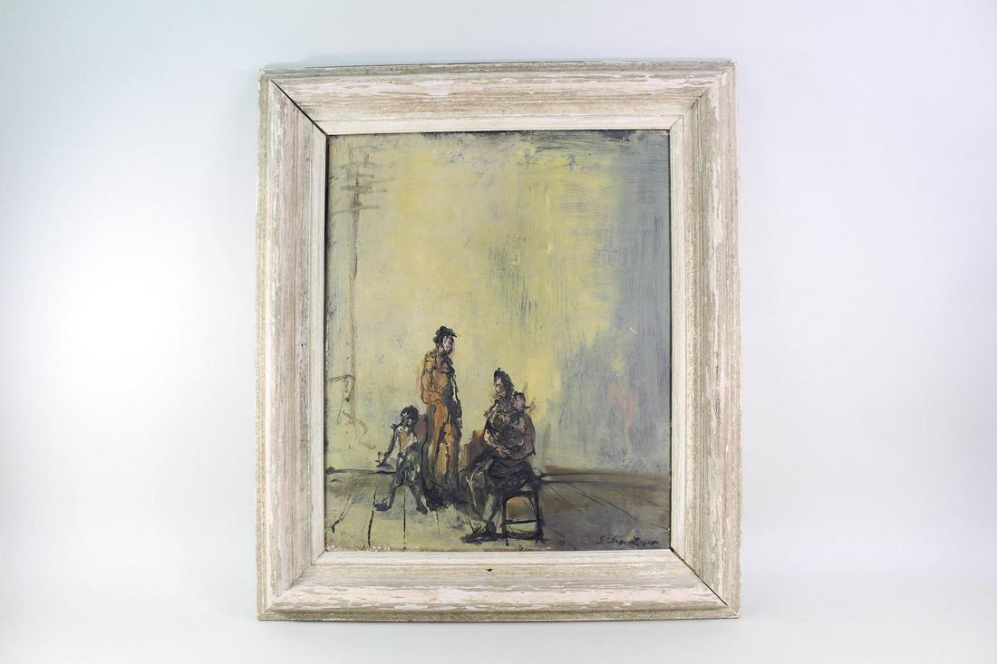 French Russian Abstract Oil Painting Signed Leon Zack (1 of 11)