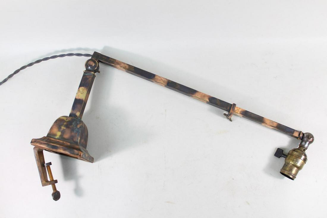 Metal Clamp Desk Lamp w/ Japanned Finish, Edison Arrow (1 of 11)