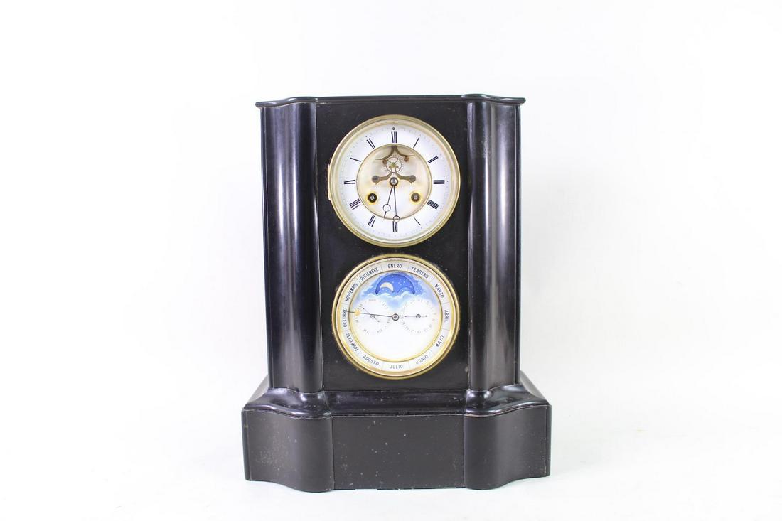 Antique Spanish Perpetual Calendar & Lunar Cycle Clock (1 of 10)