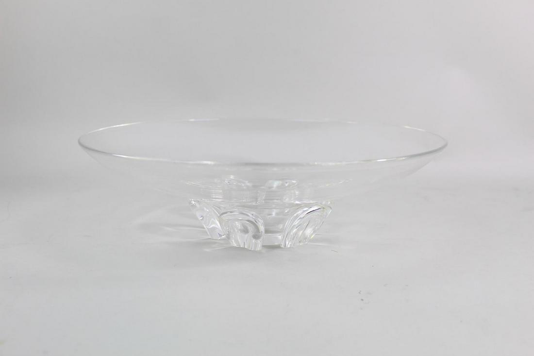 Low Coronet Crystal Bowl, Signed Steuben Glass Works (1 of 7)