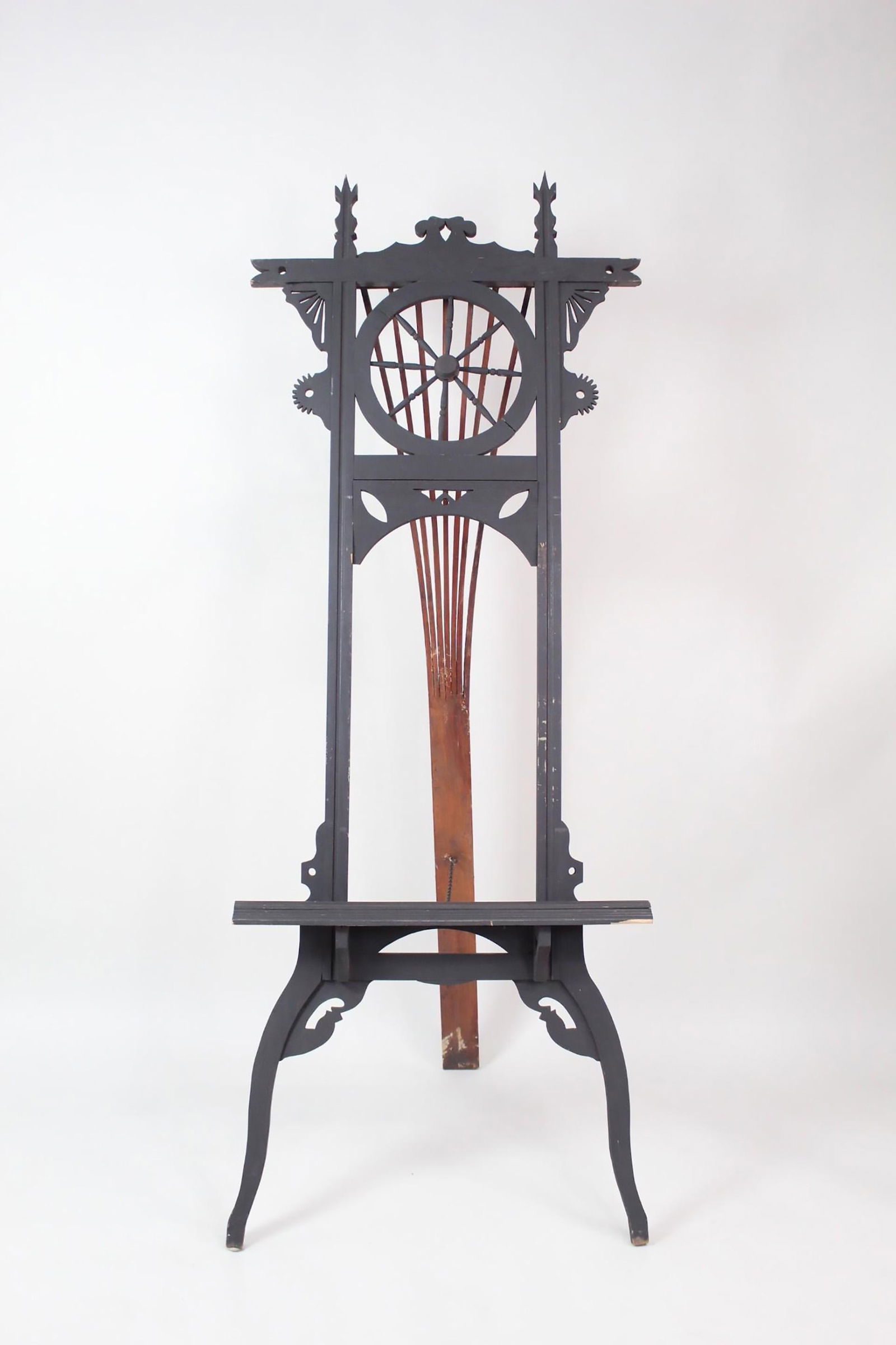 Ornate Victorian Black Ebonized Eastlake Easel (1 of 15)