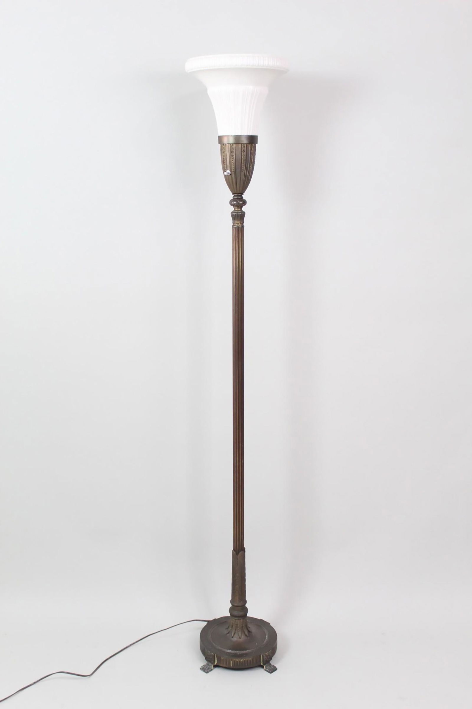 Lenox Hollywood Regency Empire Torchiere Floor Lamp (1 of 11)
