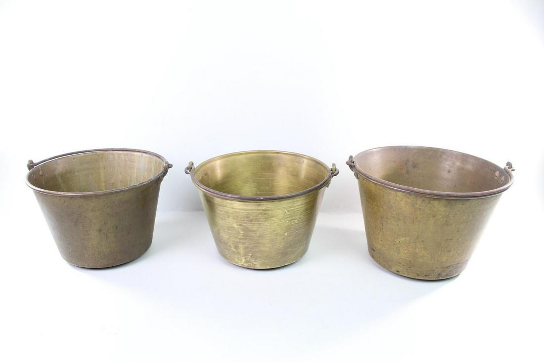 Lot of 3 H.W. Hayden Ansonia Brass Co Buckets, Pails (1 of 17)