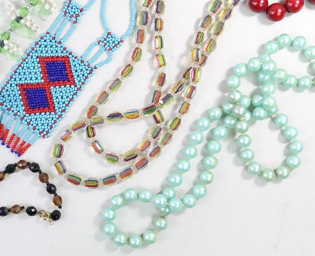 Lot of 19 Beaded Colorful Necklaces, 2 Native American (1 of 13)