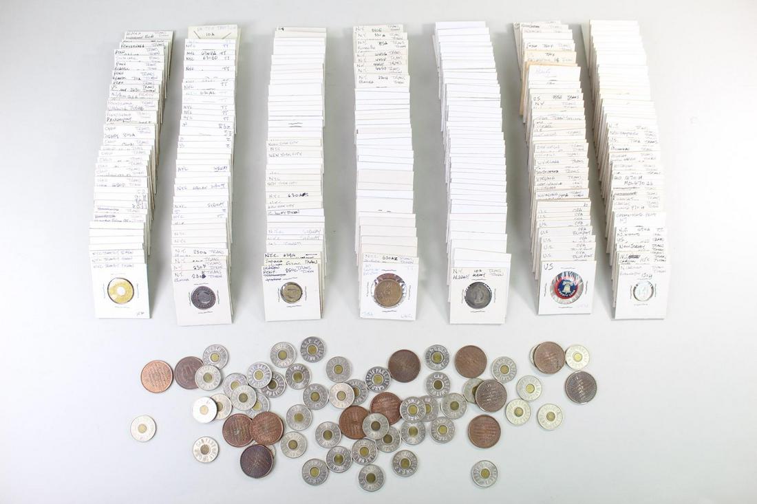 Over 300 US Vintage Transportation Tokens, NYC, NJ, NY (1 of 17)