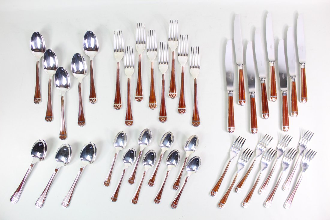 40 pc Set Christofle Bernard Yot Talisman Flatware (1 of 14)