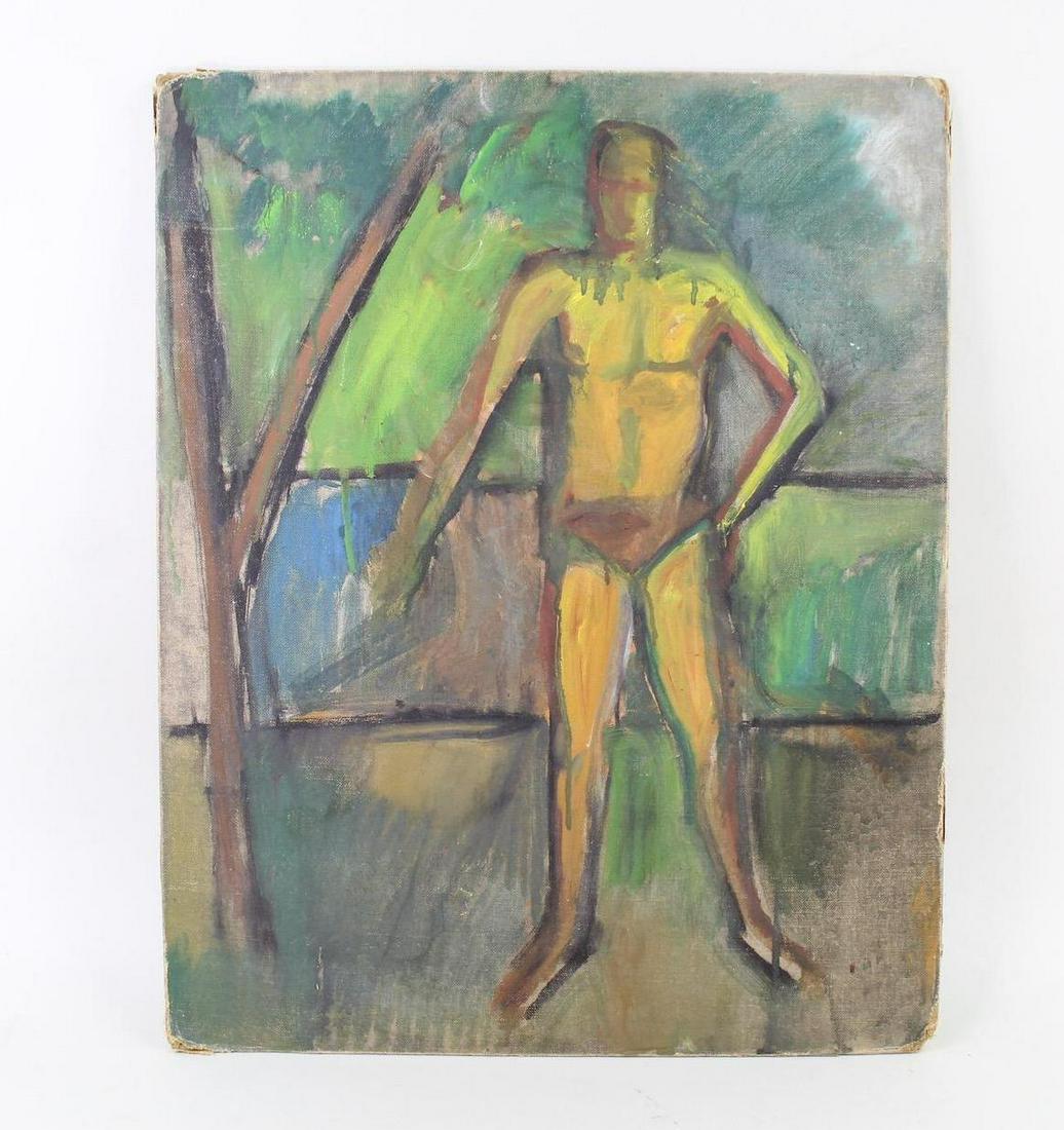 Colorful Expressionist Male Figure Painting,Modern Art (1 of 11)