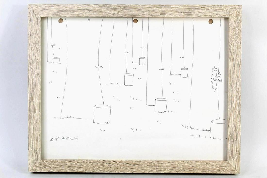 Original Ed Arno New Yorker Cartoon Drawing (3/4),Maple (1 of 9)