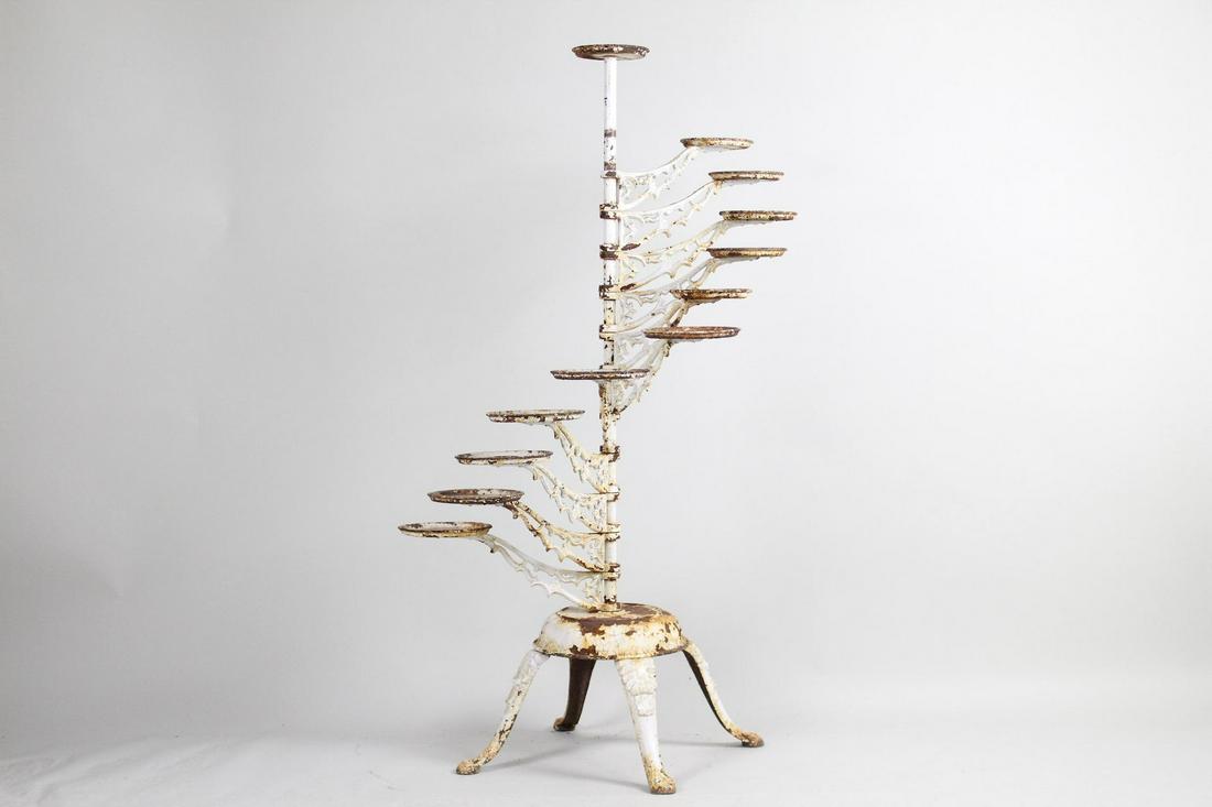 Victorian Multi Tier Rotating Cast Iron Plant Stand (1 of 10)