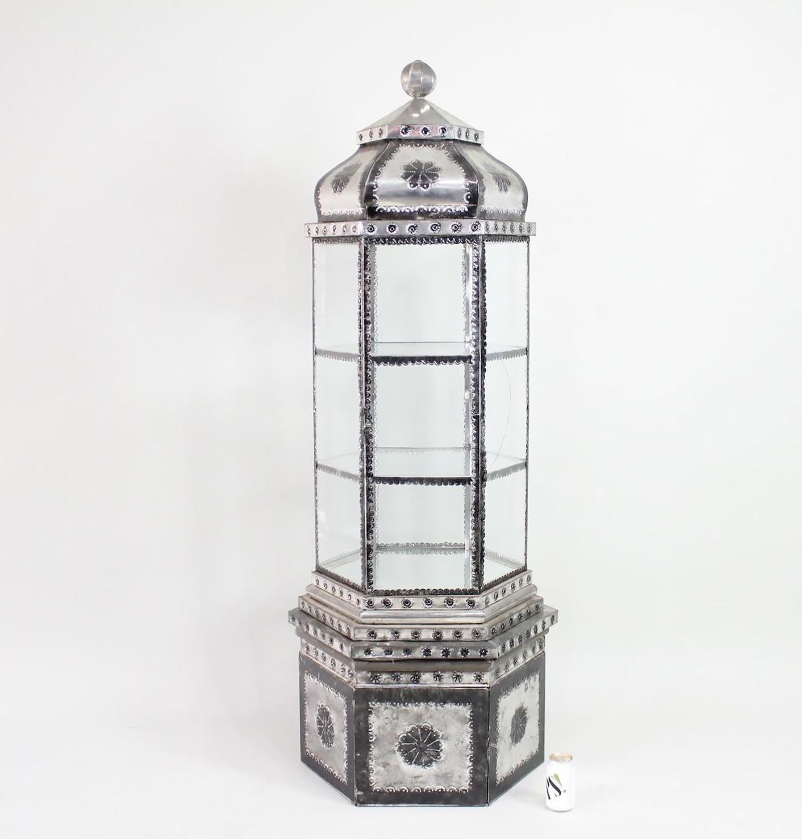 Hexagonal Islamic Illuminated Glass Display Case (1 of 13)
