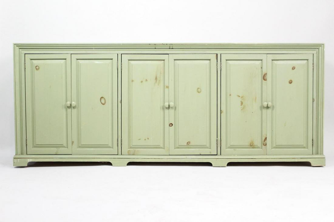 Country Farmhouse Green Sideboard Buffet Credenza (1 of 13)