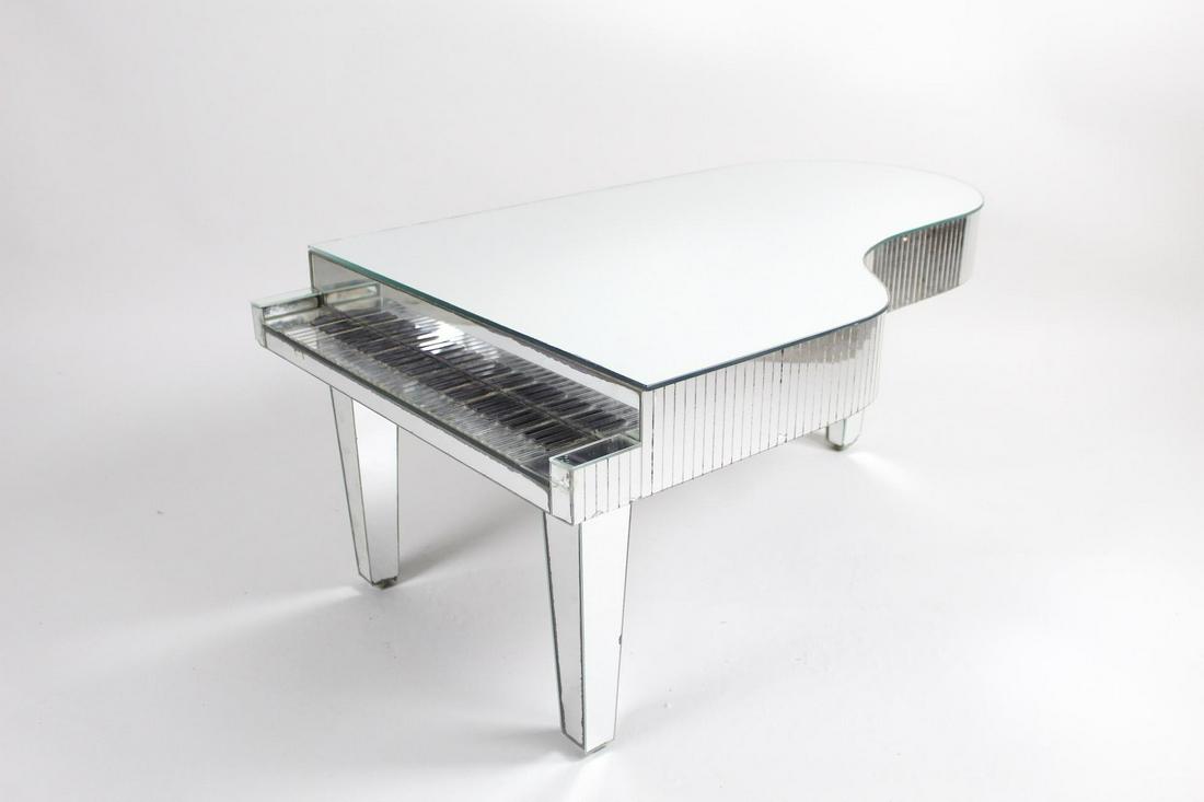 Liberace Style Mirrored Faux Piano Coffee Table (1 of 15)