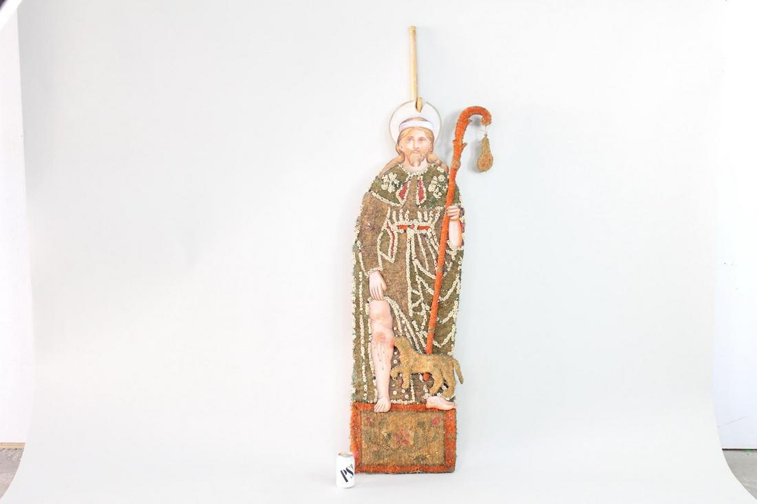Mexican Folk Art 1940s Processional St Roch Figure 2/3 (1 of 8)