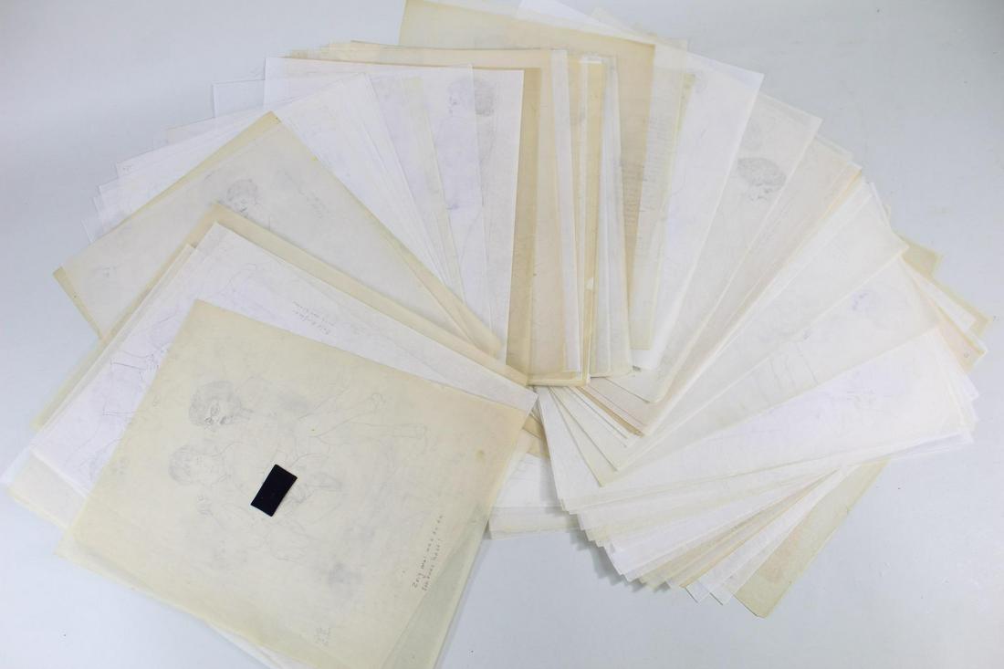 100+ Erotic Drawings, Fantasy Porn Outsider Art 7/7: 100+ Erotic Drawings, Fantasy Porn Outsider Art 7/7. Drawings depict what appears to be a repeating cast of characters in various suggestive poses and situations. Very lightly drawn on thin tracing pa