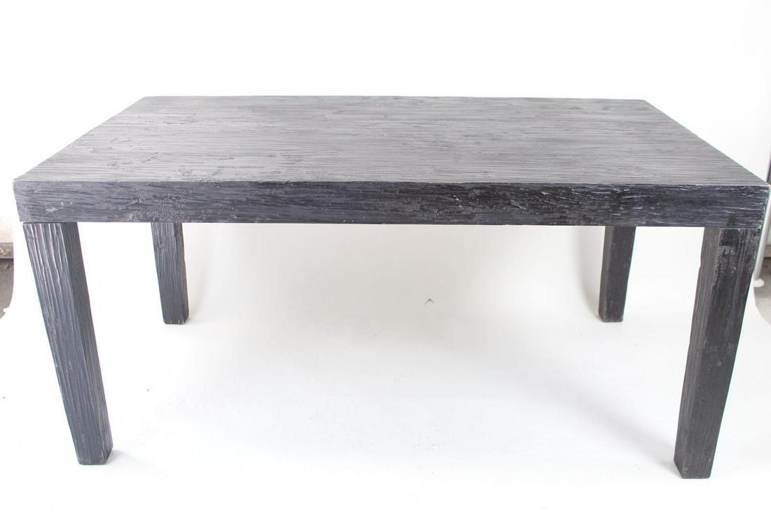 Minimalist Black Stained Wood Modern Dining Table (1/2) (1 of 11)