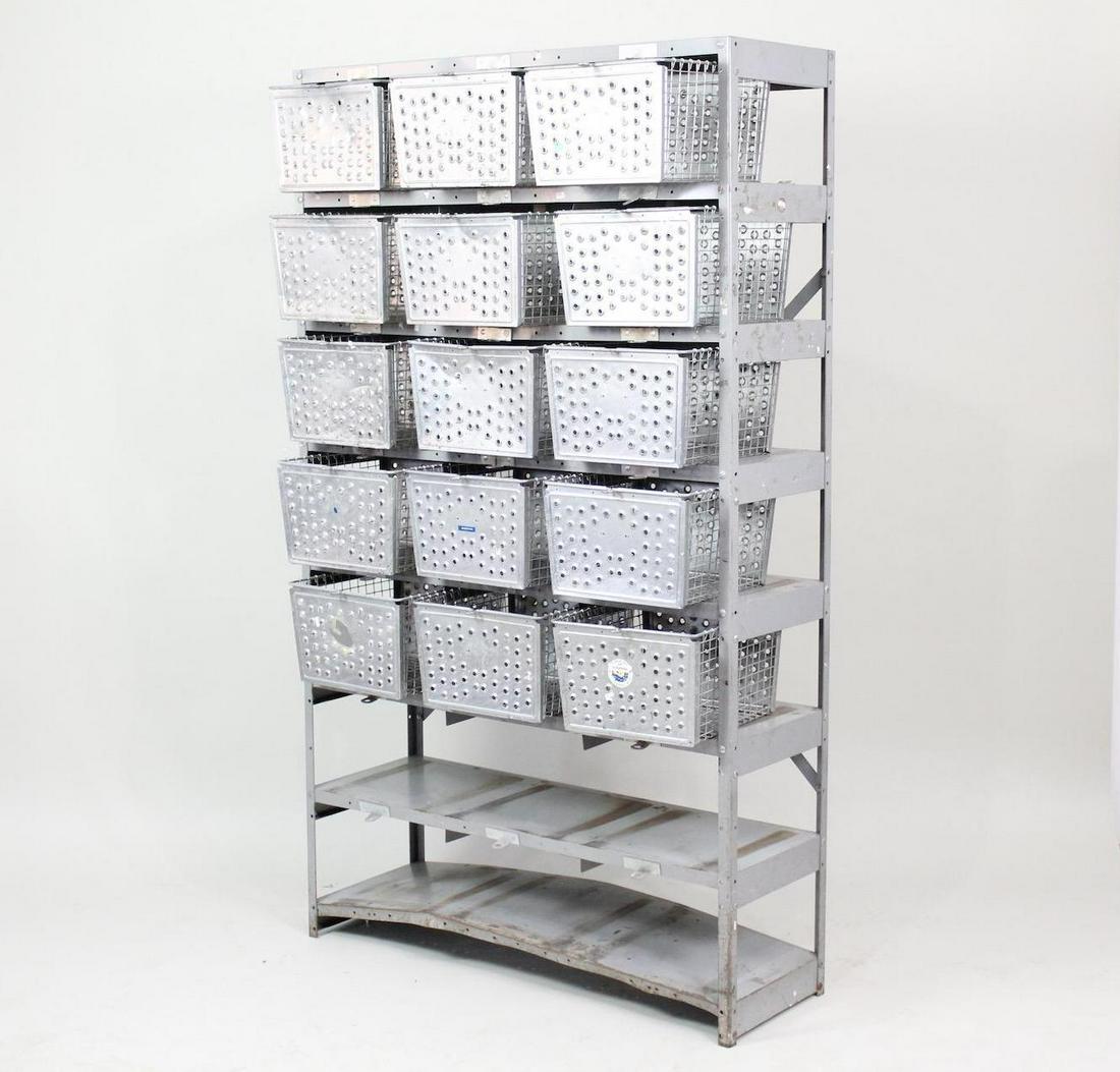 Industrial Locker Basket Shelf Storage Unit (1 of 14)