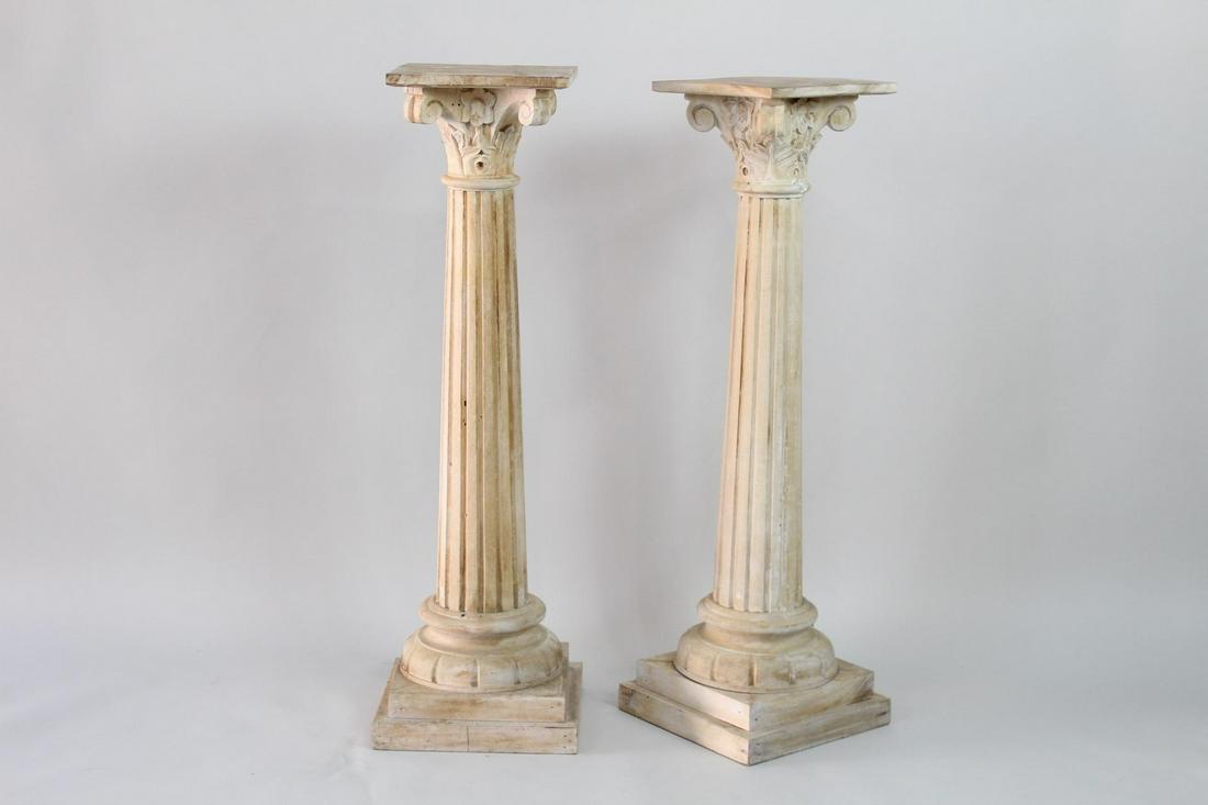 2 Architectural Wood Display Columns,Plant Stands (2/2) (1 of 10)