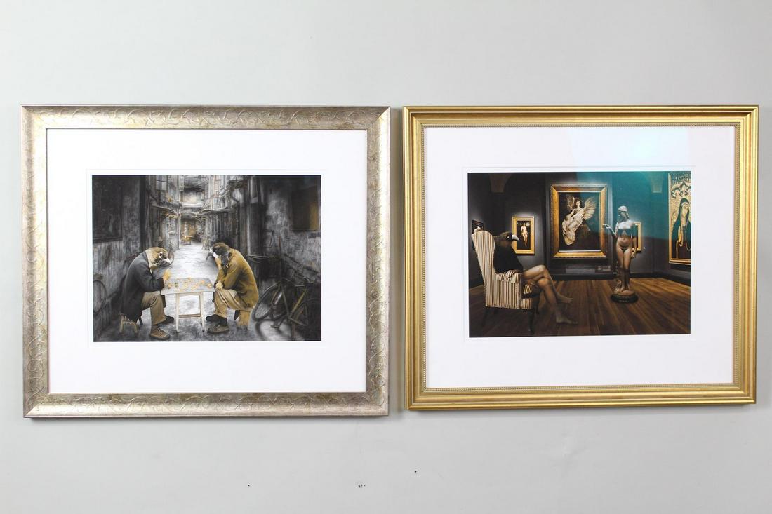 Pair of John Charbonneau Birdmen Photographs, Artworks (1 of 13)