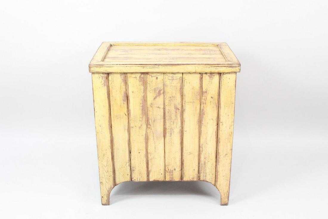 Primitive Folk Art Tall Wooden Storage Pantry Chest (1 of 8)