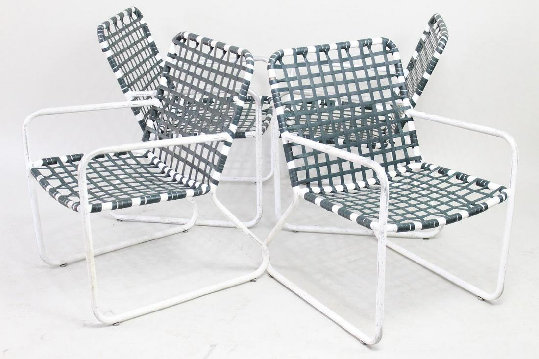 4 Brown Jordan Aluminum Outdoor Garden Patio Chairs (1 of 11)