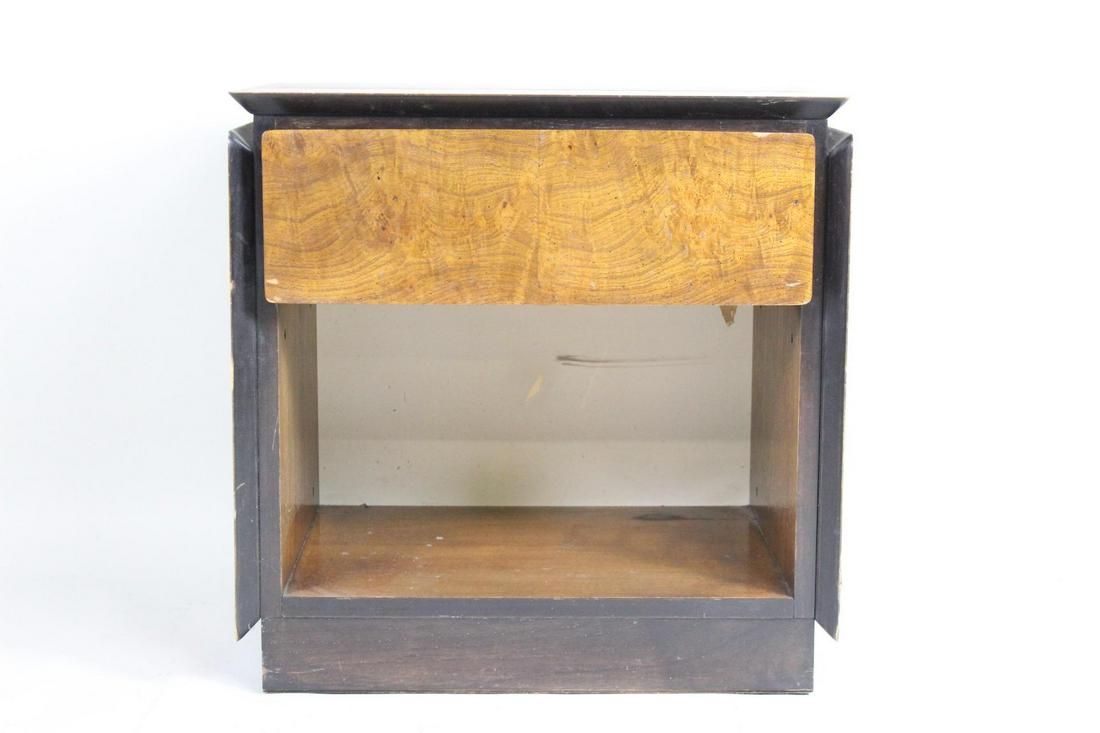 Mid-Century Modern Lane Burl Wood Nightstand,Side Table (1 of 8)