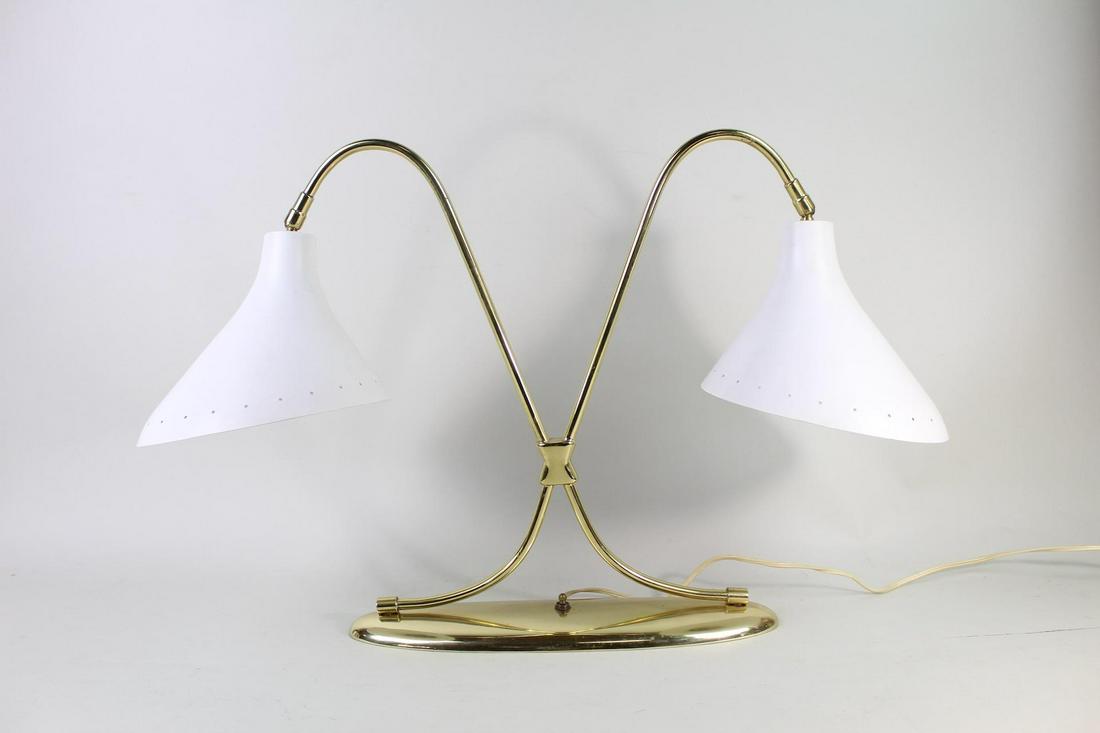 Mid-Century Modern Stilnovo Style 2-Light Desk Lamp (1 of 11)